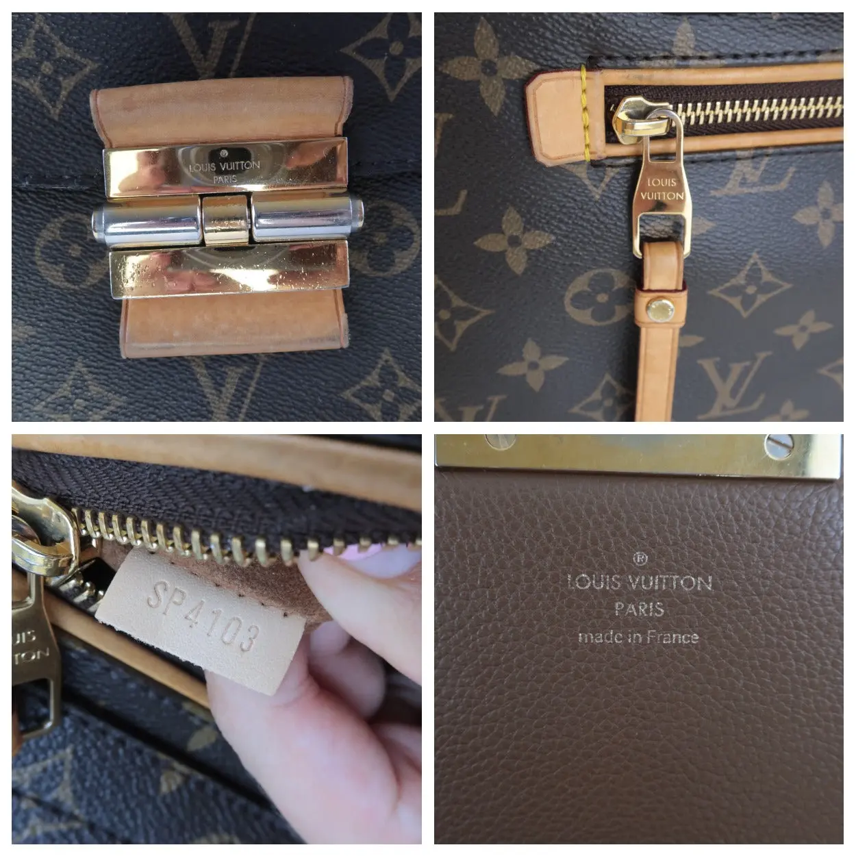 Louis Vuitton Havane Monogram Canvas Olympe Bag (697) - Image 9