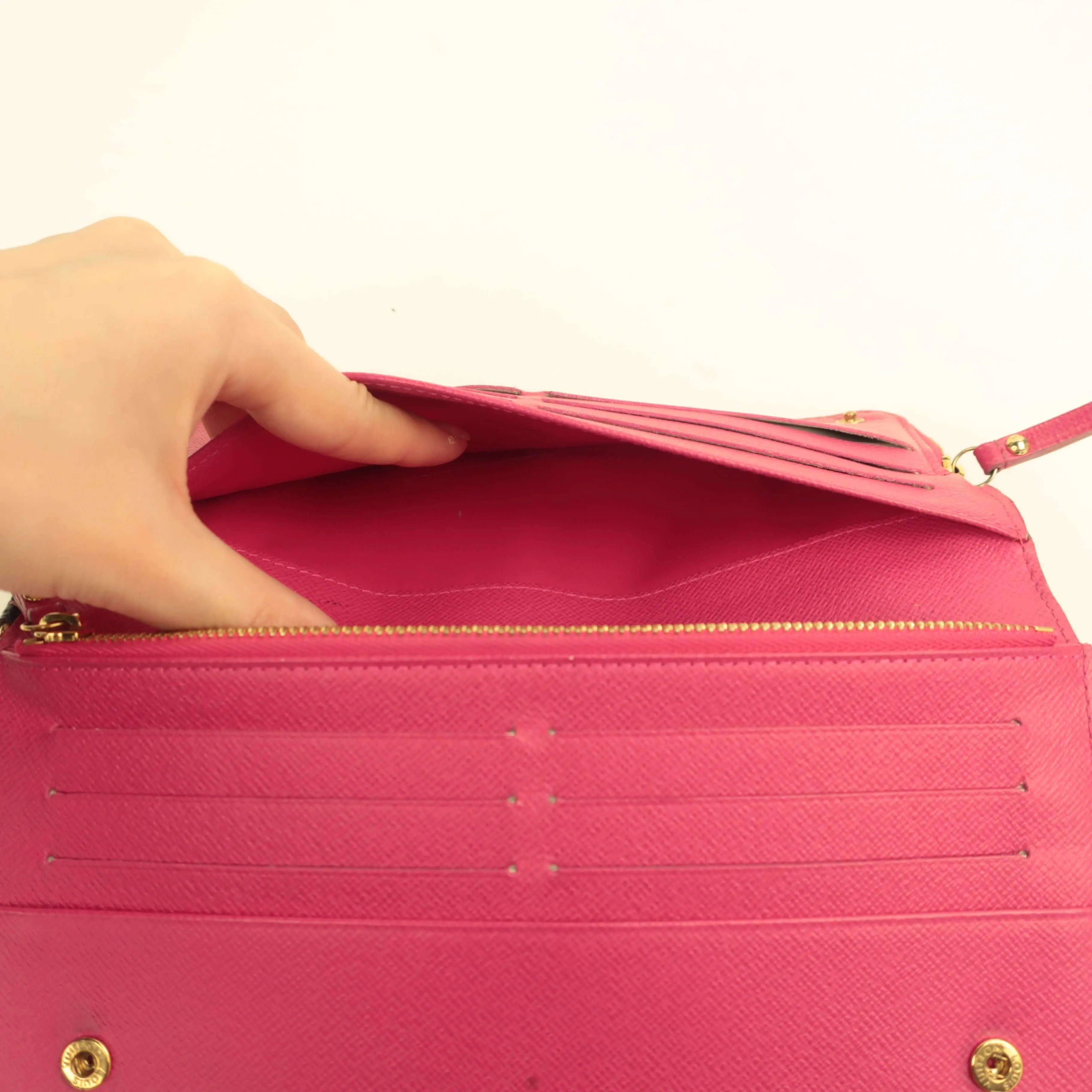 Louis Vuitton Multicolor Fuchsia Insolite Wallet - Image 12
