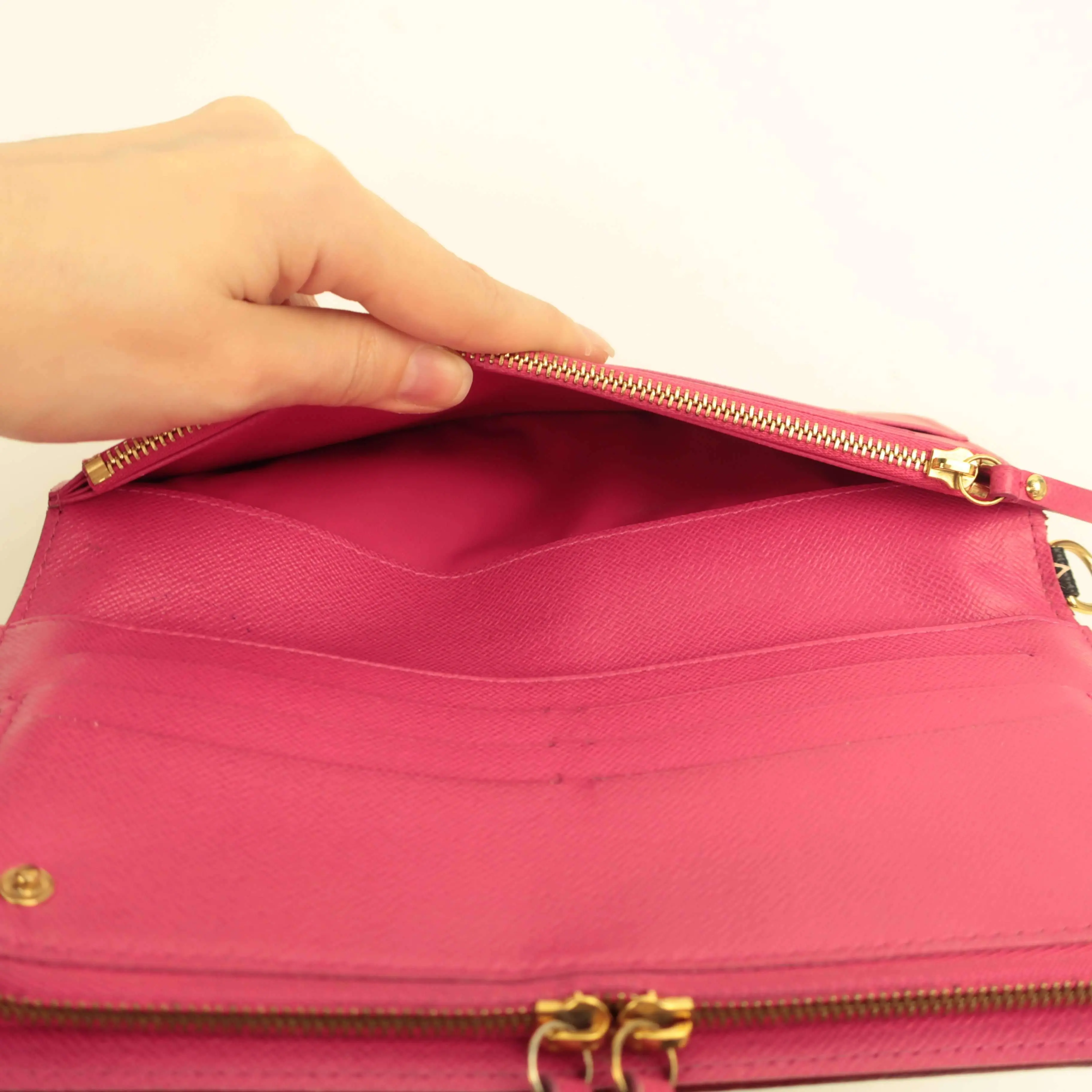 Louis Vuitton Multicolor Fuchsia Insolite Wallet - Image 9