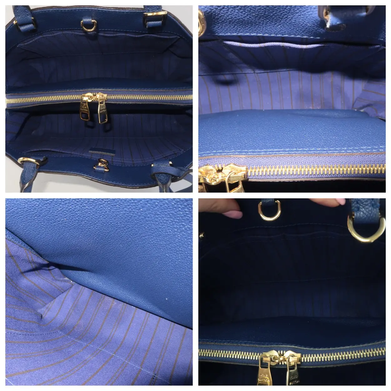 Louis Vuitton Iris Blue Empreinte Montaigne MM bag - Image 10