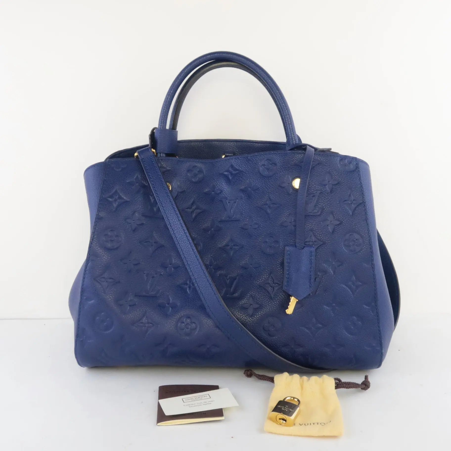 Louis Vuitton Iris Blue Empreinte Montaigne MM bag - Image 3