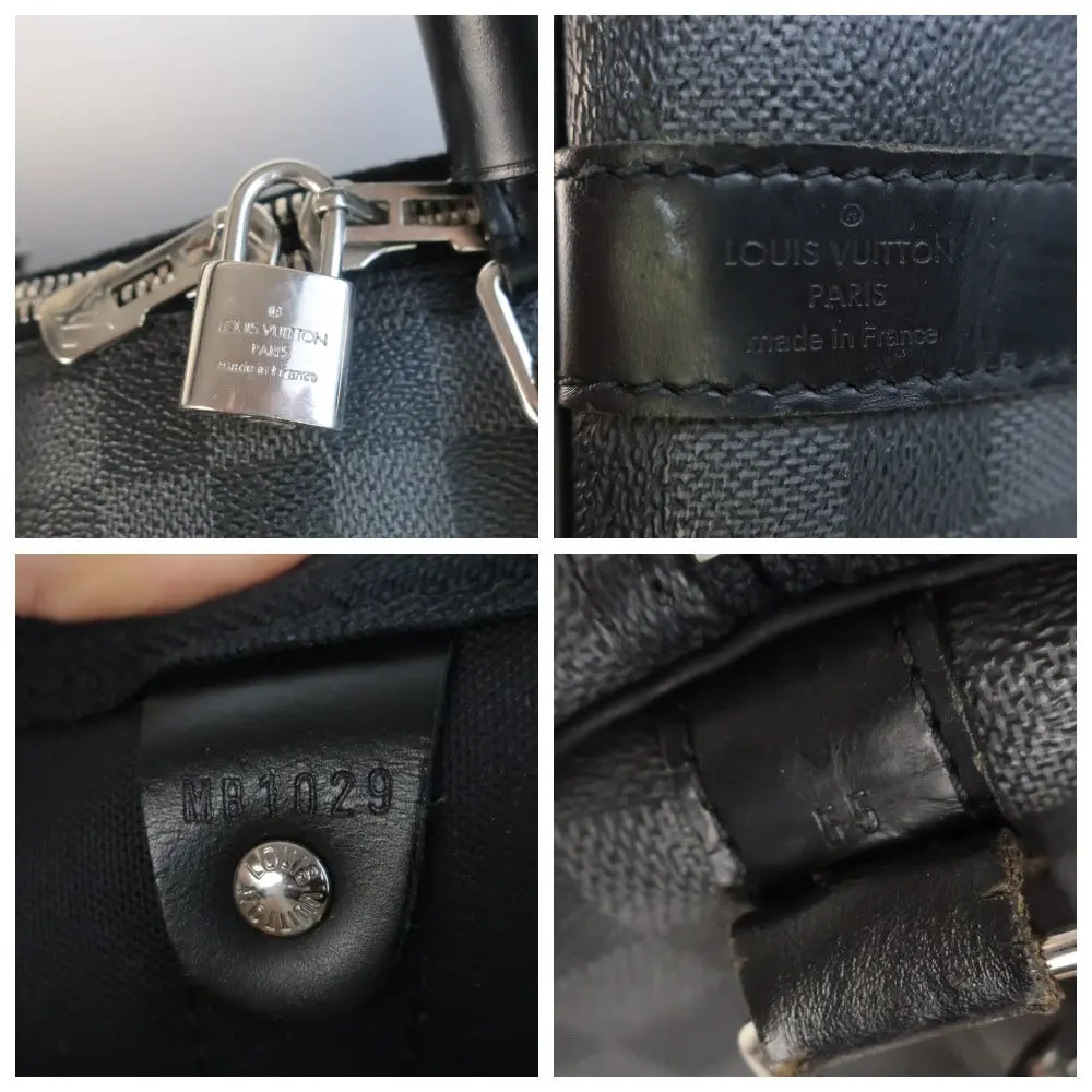 Louis Vuitton Keepall 55 Bandouliere Damier Graphite Bag - Image 5