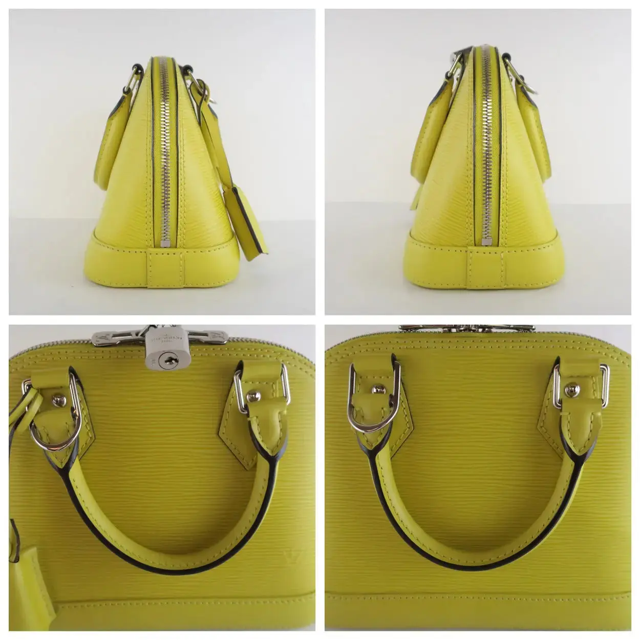 Louis Vuitton Lime Epi Alma BB Crossbody Bag - Image 10