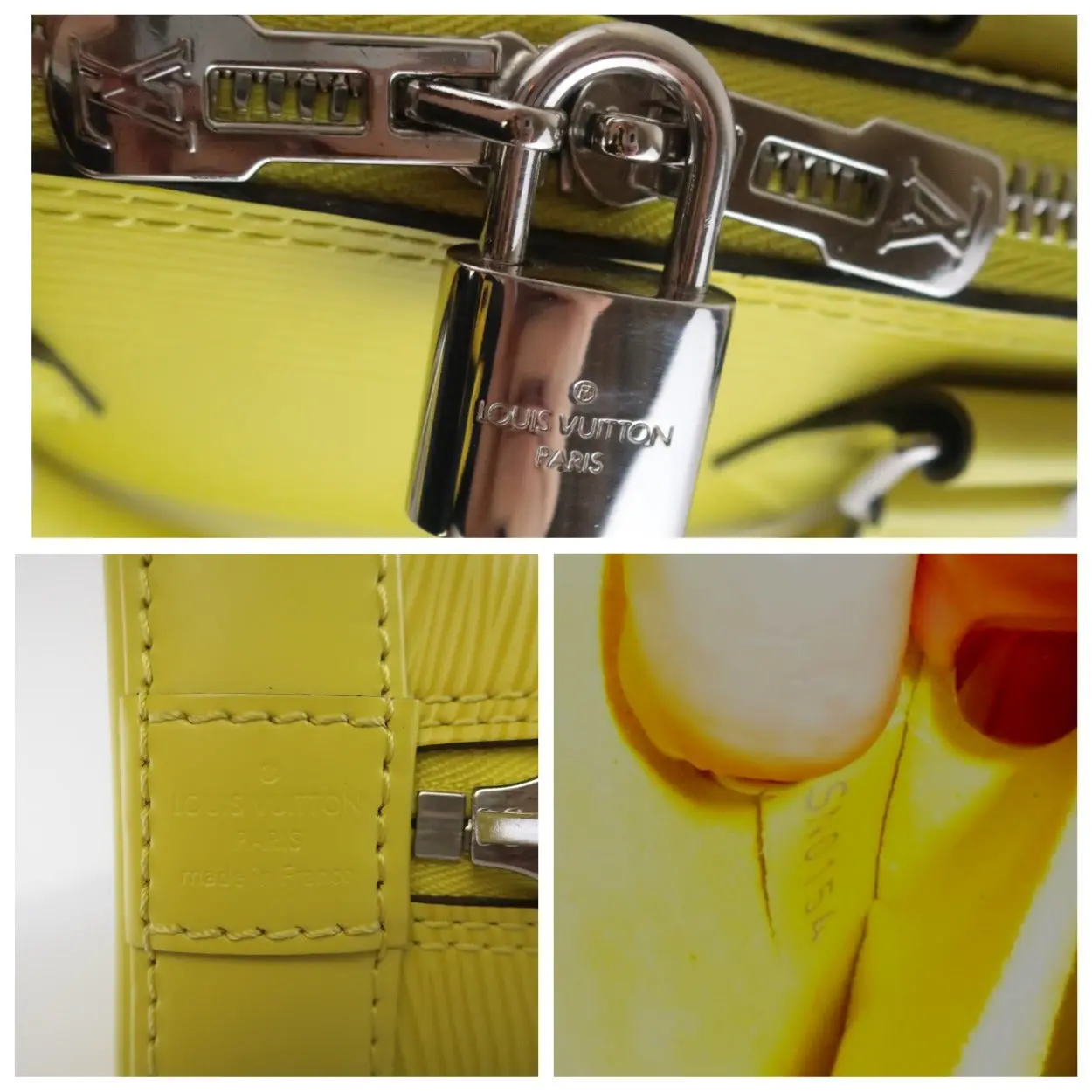 Louis Vuitton Lime Epi Alma BB Crossbody Bag - Image 11