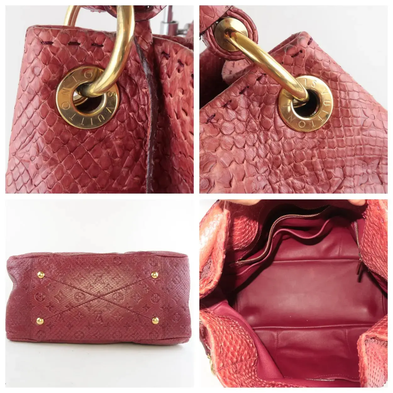 Louis Vuitton Limited Edition Artsy MM Python Bag - Image 21