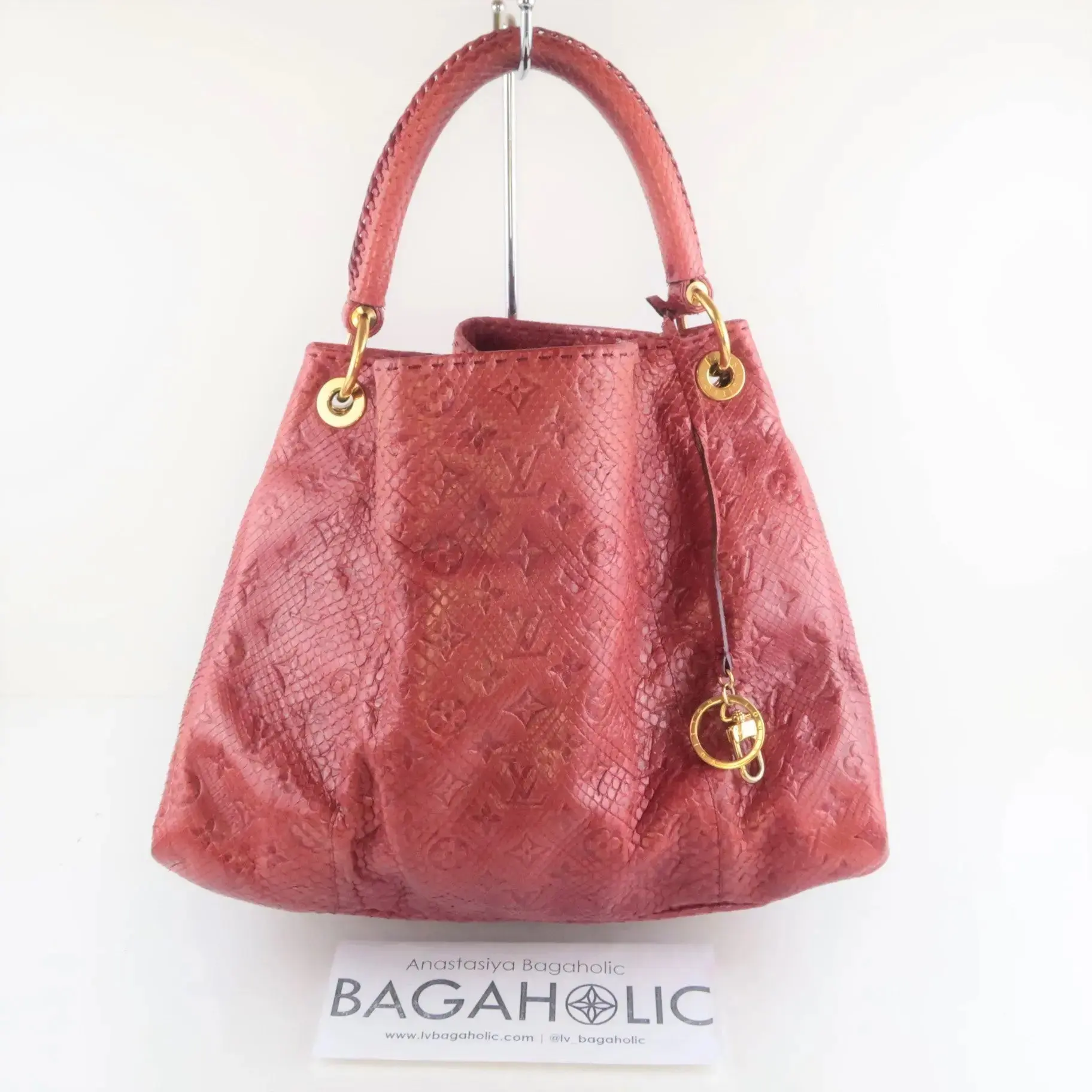 Louis Vuitton Limited Edition Artsy MM Python Bag - Image 5