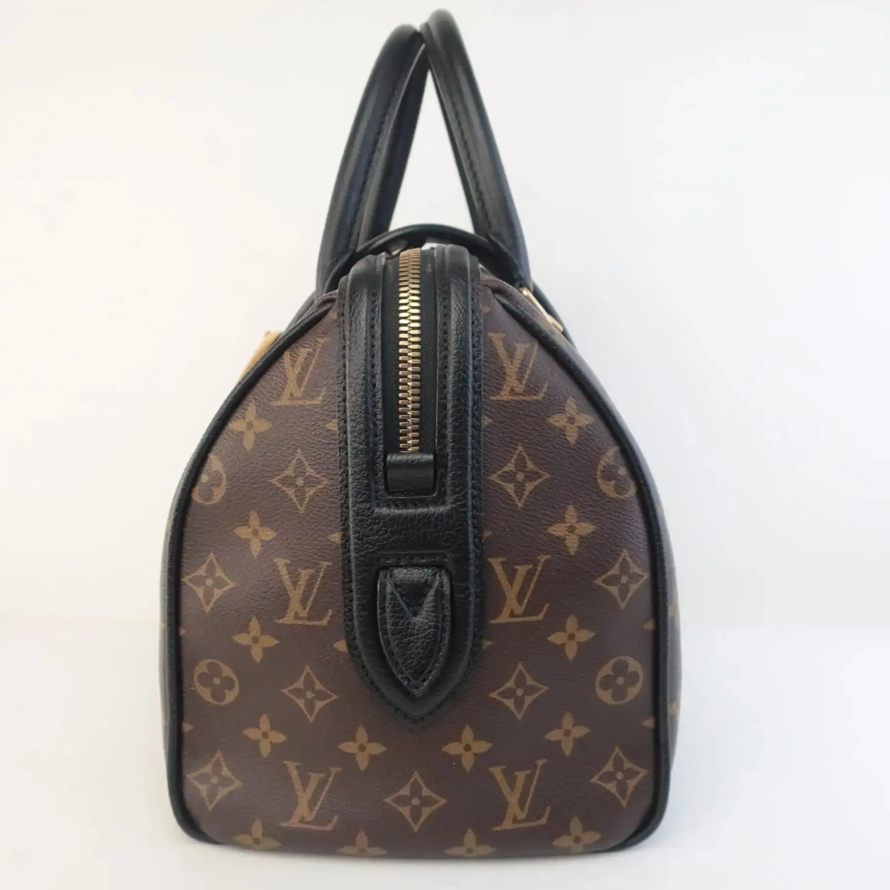 Louis Vuitton Black Monogram Golden Arrow Speedy Bag - Image 7