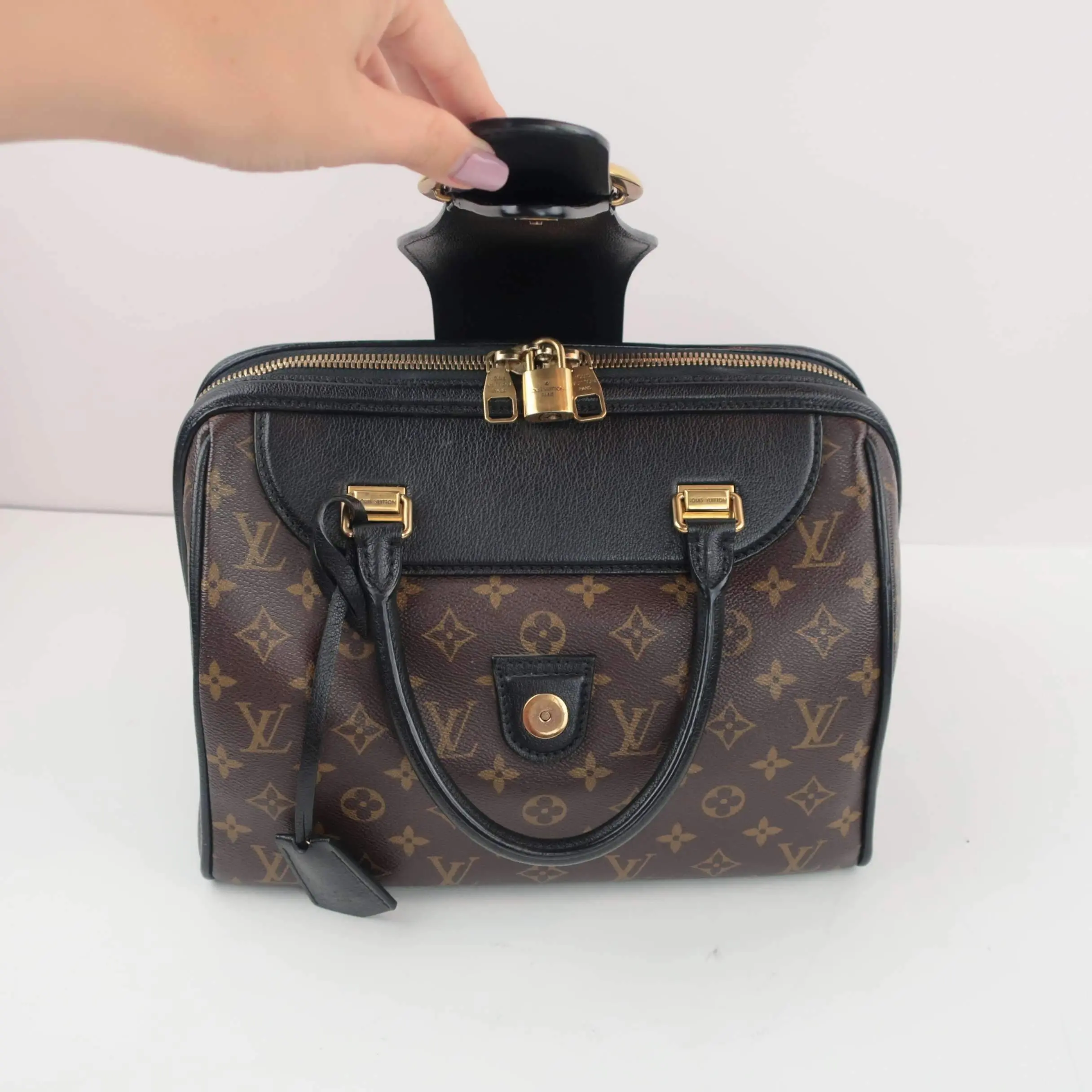 Louis Vuitton Noir Monogram Golden Arrow Speedy Bag - Image 23