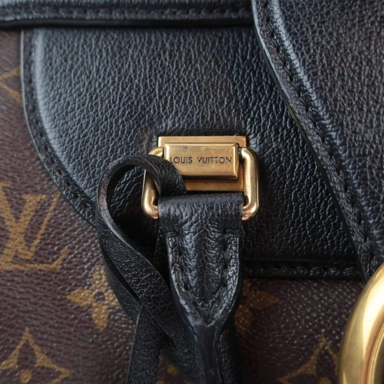 Louis Vuitton Noir Monogram Golden Arrow Speedy Bag - Image 4