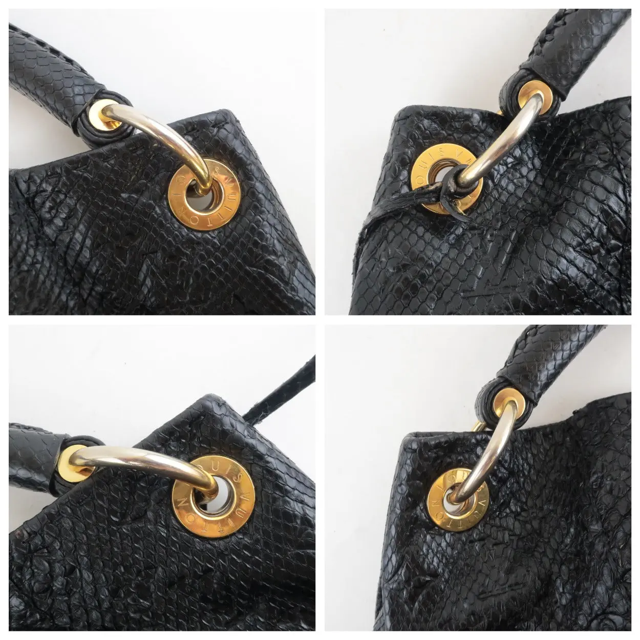 Louis Vuitton Noir Python Artsy MM Bag - Image 13