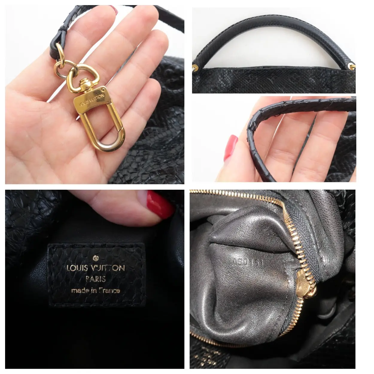 Louis Vuitton Noir Python Artsy MM Bag - Image 18