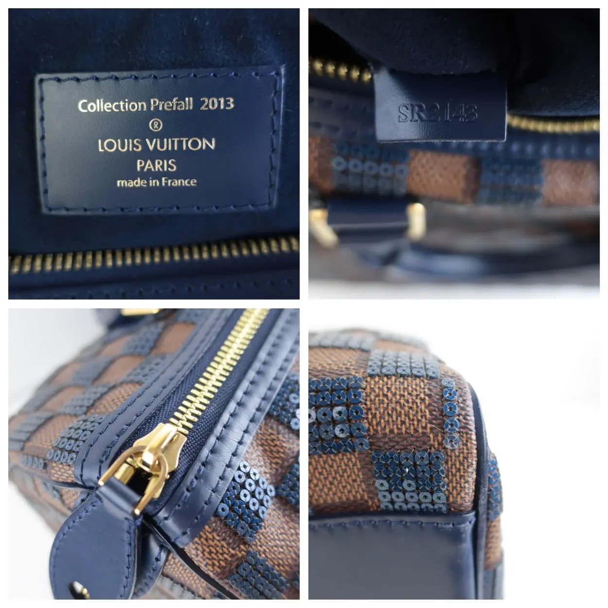 Louis Vuitton Limited Blue Paillettes Speedy 30 Bag - Image 7