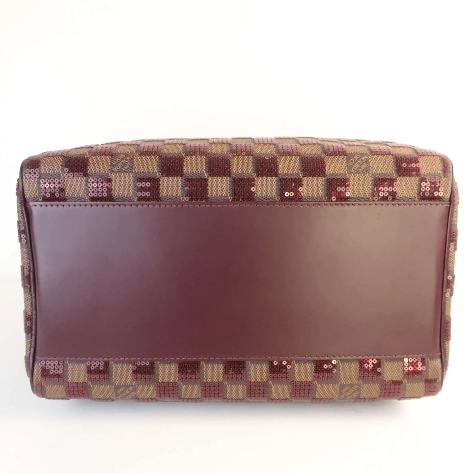 Louis Vuitton Bordeaux Damier Paillettes Speedy 30 Bag - Image 4