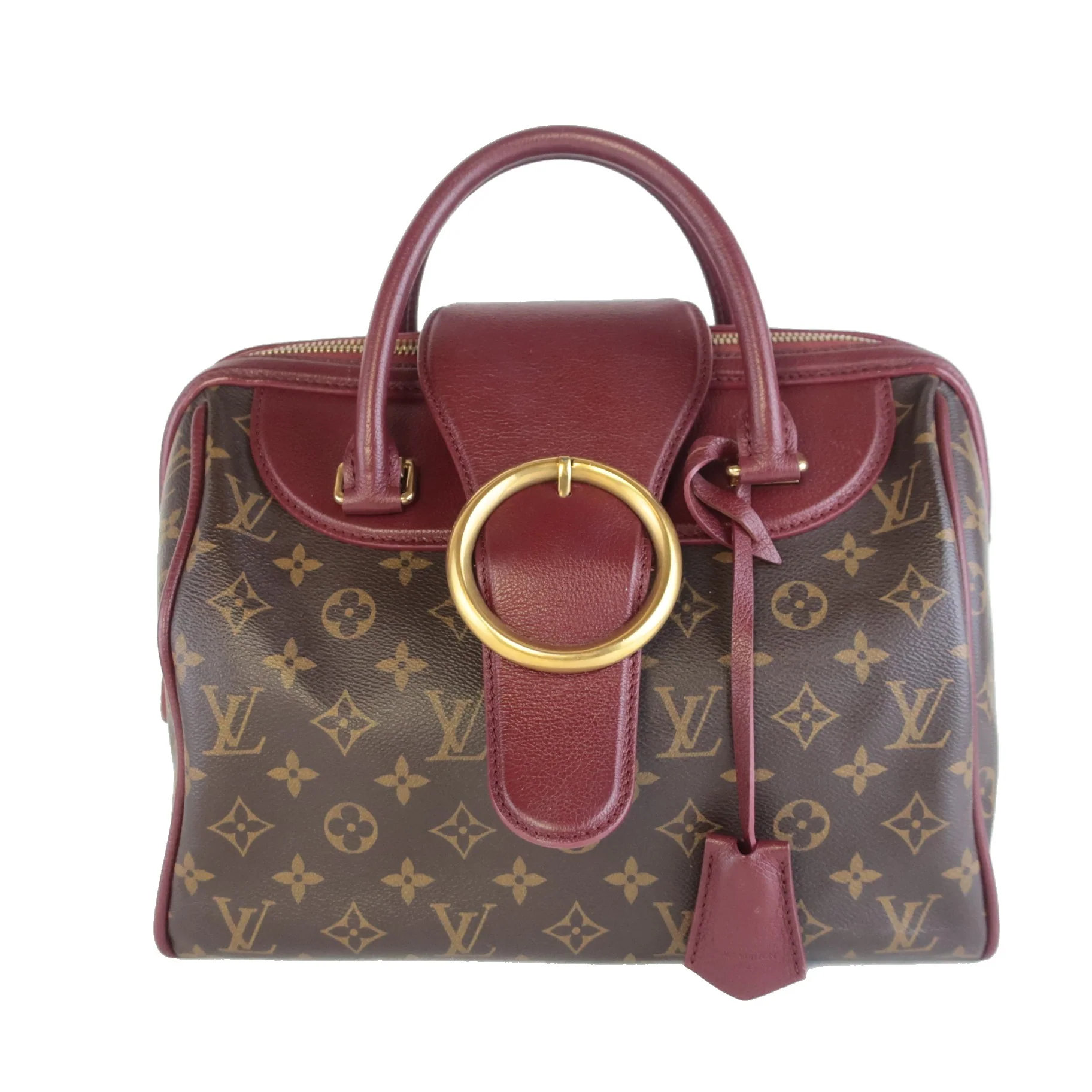 Louis Vuitton Bordeaux Monogram Golden Arrow Speedy Bag - Image 2