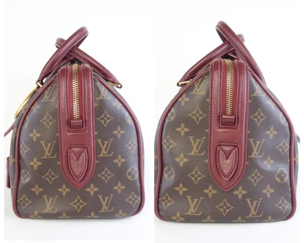 Louis Vuitton Bordeaux Monogram Golden Arrow Speedy Bag - Image 4