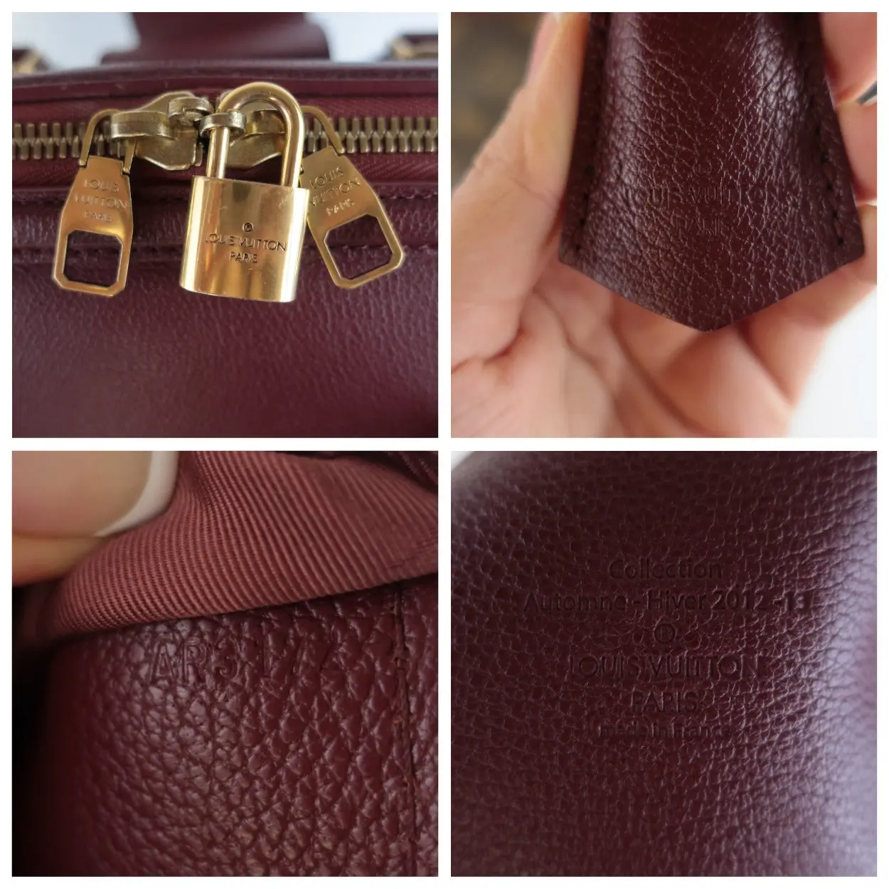 Louis Vuitton Bordeaux Monogram Golden Arrow Speedy Bag - Image 7