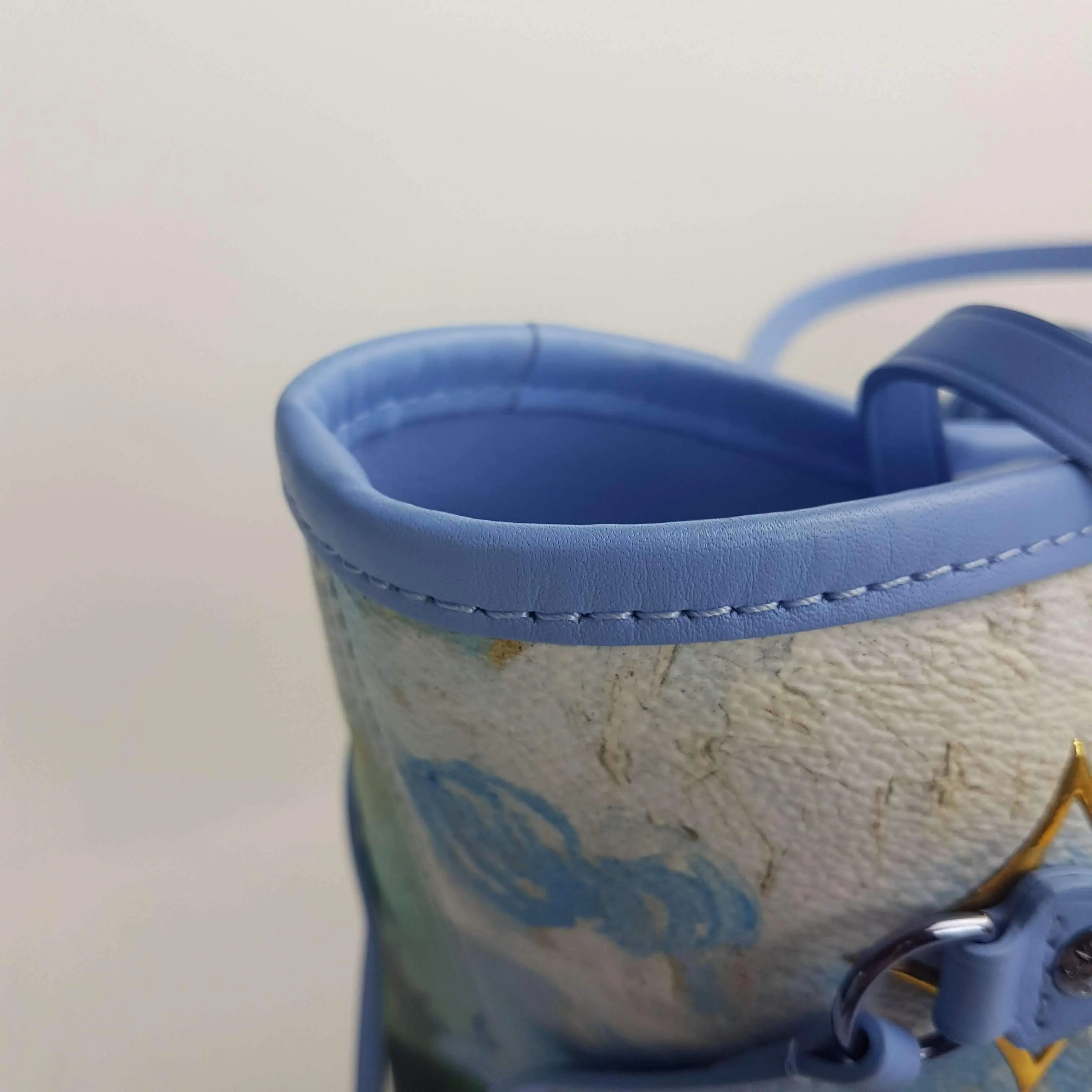 Louis Vuitton Limited Edition Coated Canvas Jeff Koons Van Gogh Neverfull MM Bag with Pouch - Image 13