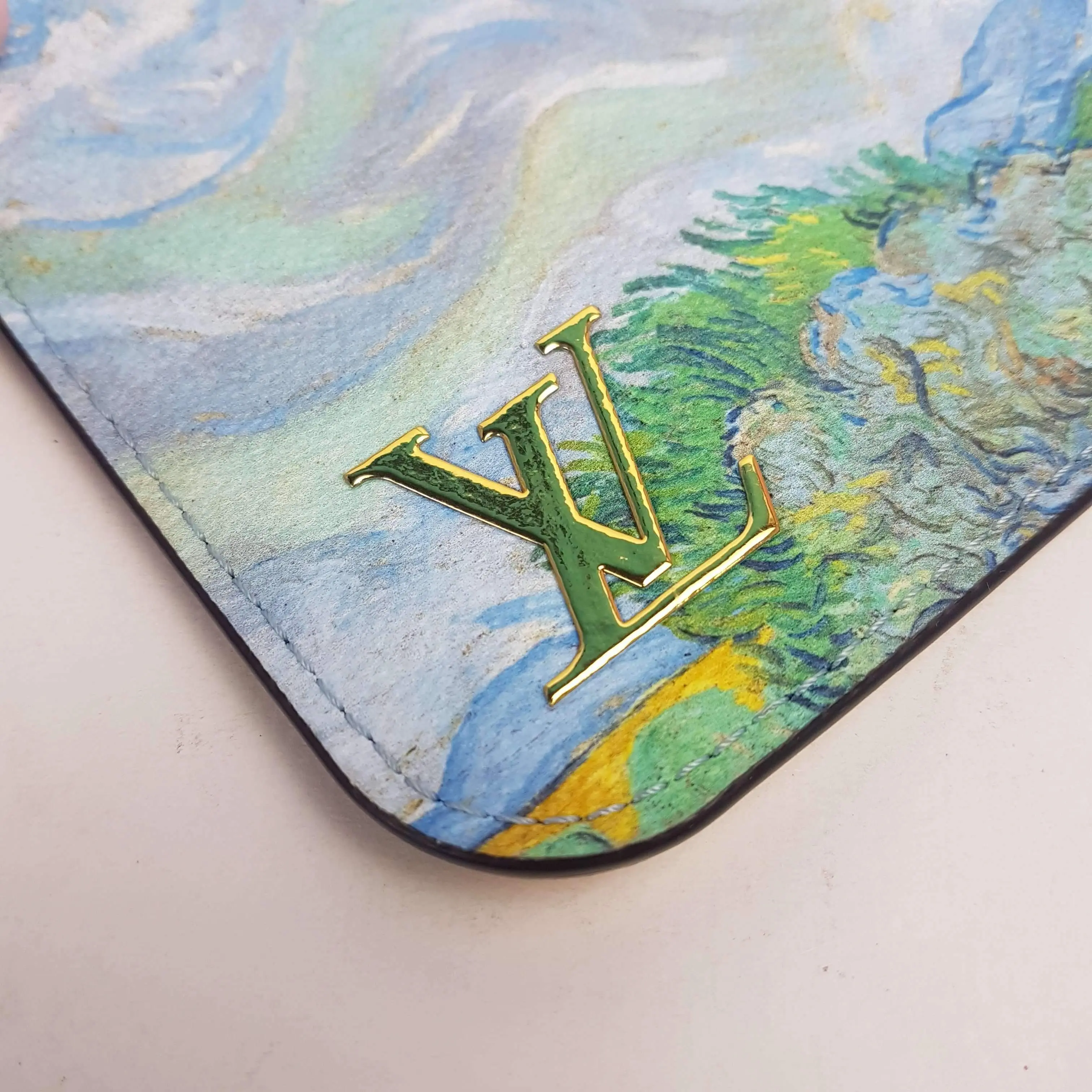Louis Vuitton Limited Edition Coated Canvas Jeff Koons Van Gogh Neverfull MM Bag with Pouch - Image 19
