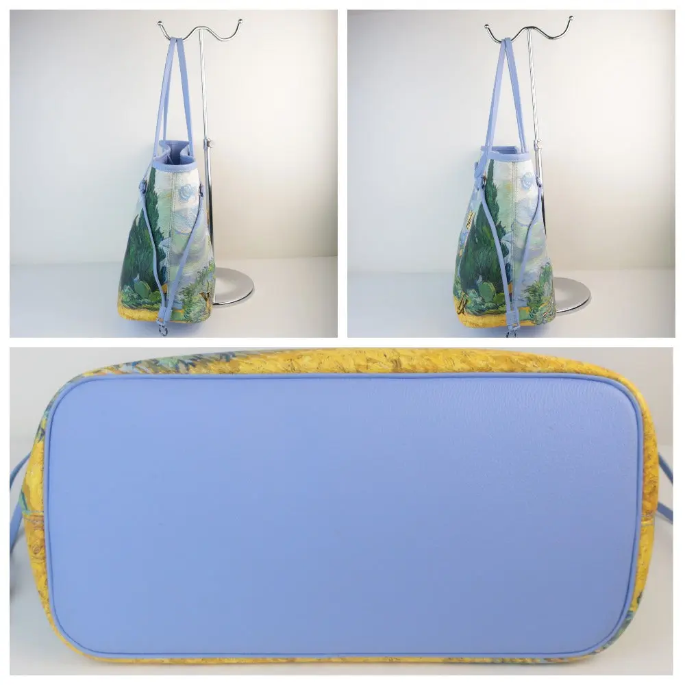 Louis Vuitton Limited Edition Coated Canvas Jeff Koons Van Gogh Neverfull MM Bag with Pouch - Image 5