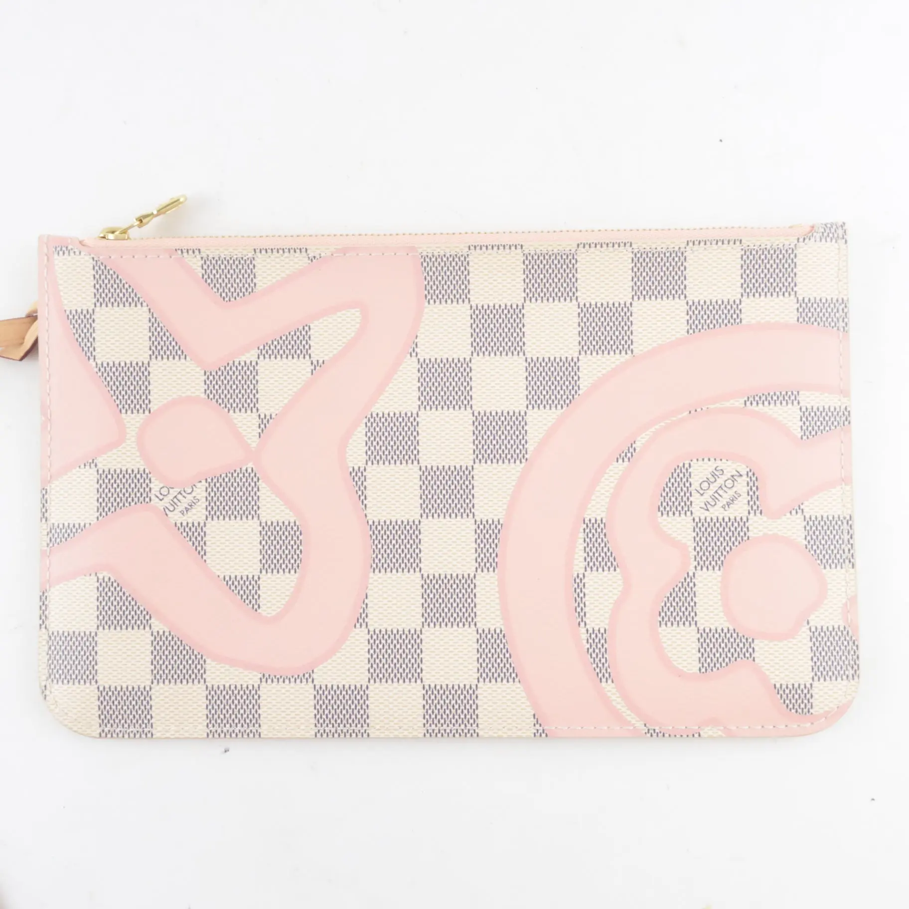 Louis Vuitton Limited Edition Damier Azur Tahitienne Neverfull MM Shoulder bag with pouch - Image 11