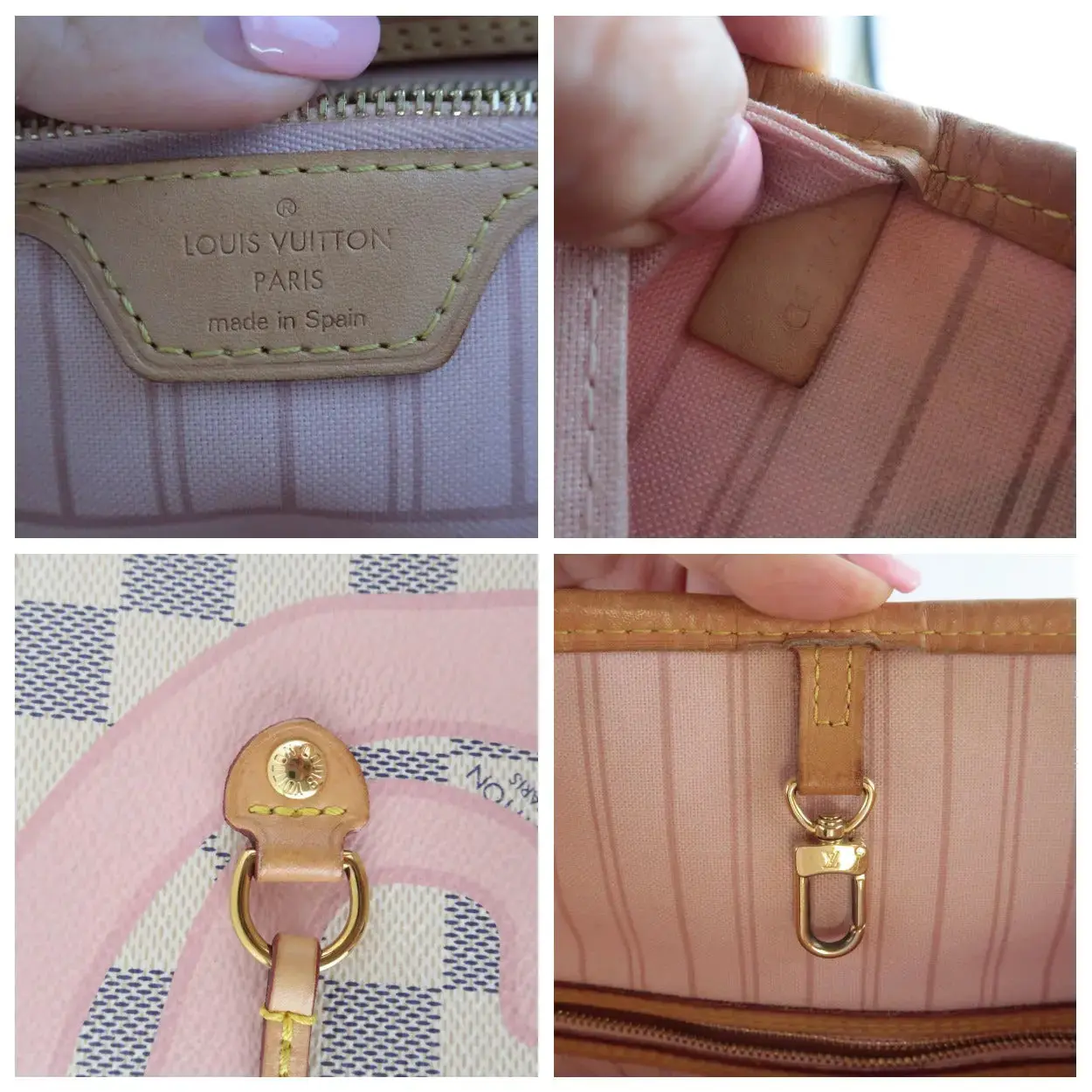 Louis Vuitton Limited Edition Damier Azur Tahitienne Neverfull MM Shoulder bag with pouch - Image 14