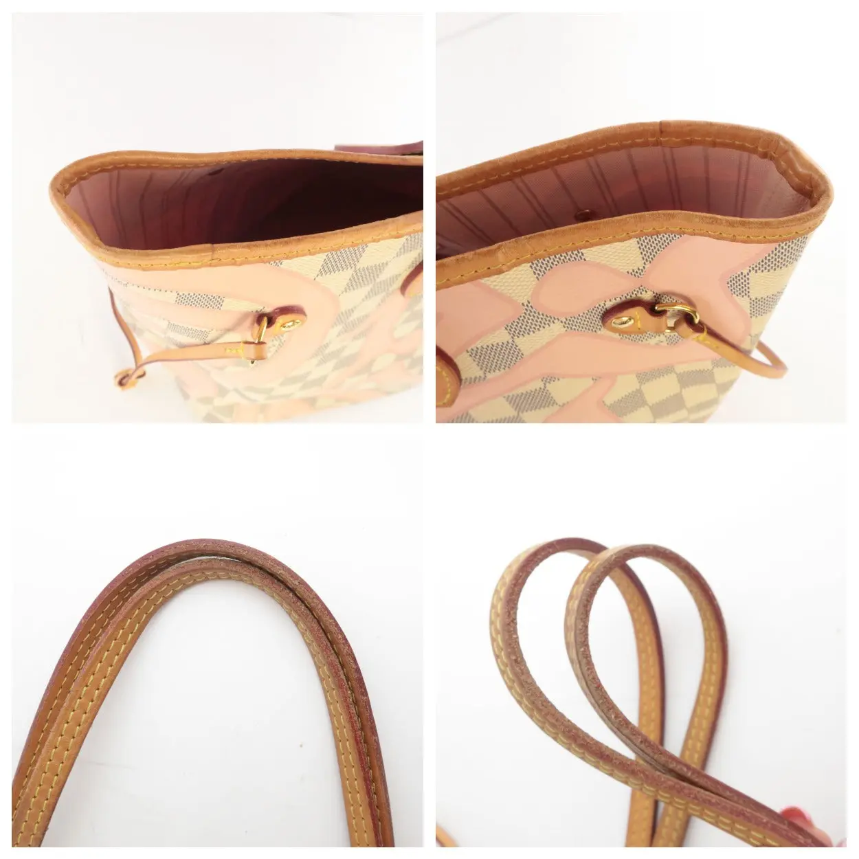 Louis Vuitton Limited Edition Damier Azur Tahitienne Neverfull MM Shoulder bag with pouch - Image 17