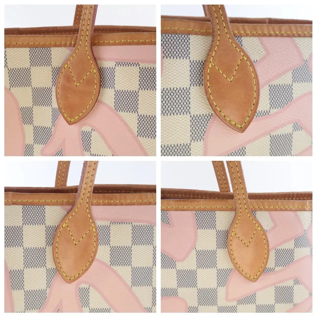 Louis Vuitton Limited Edition Damier Azur Tahitienne Neverfull MM Shoulder bag with pouch - Image 22