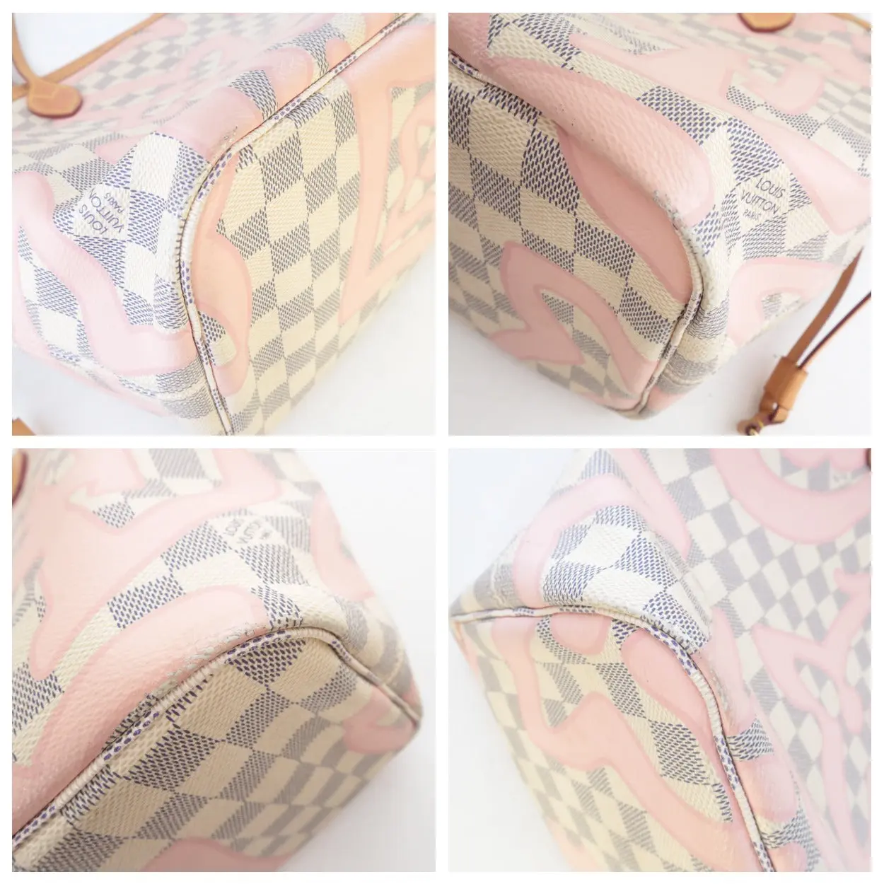 Louis Vuitton Limited Edition Damier Azur Tahitienne Neverfull MM Shoulder bag with pouch - Image 23