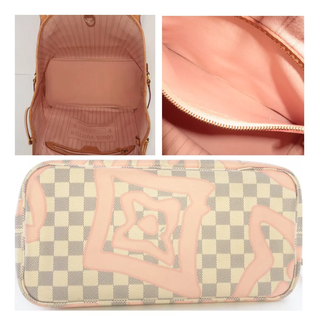Louis Vuitton Limited Edition Damier Azur Tahitienne Neverfull MM Shoulder bag with pouch - Image 28