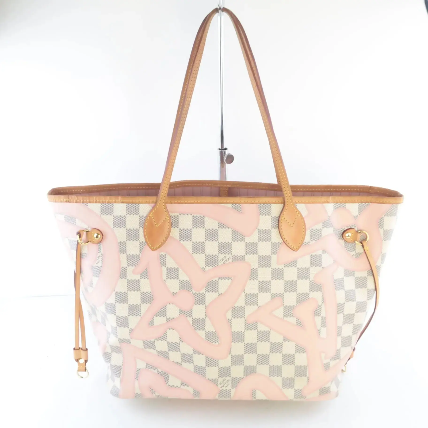 Louis Vuitton Limited Edition Damier Azur Tahitienne Neverfull MM Shoulder bag with pouch - Image 4
