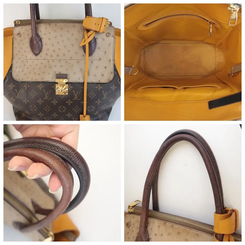 Louis Vuitton Limited Edition Exotics Ostrich Le Majestueux Bag - Image 13