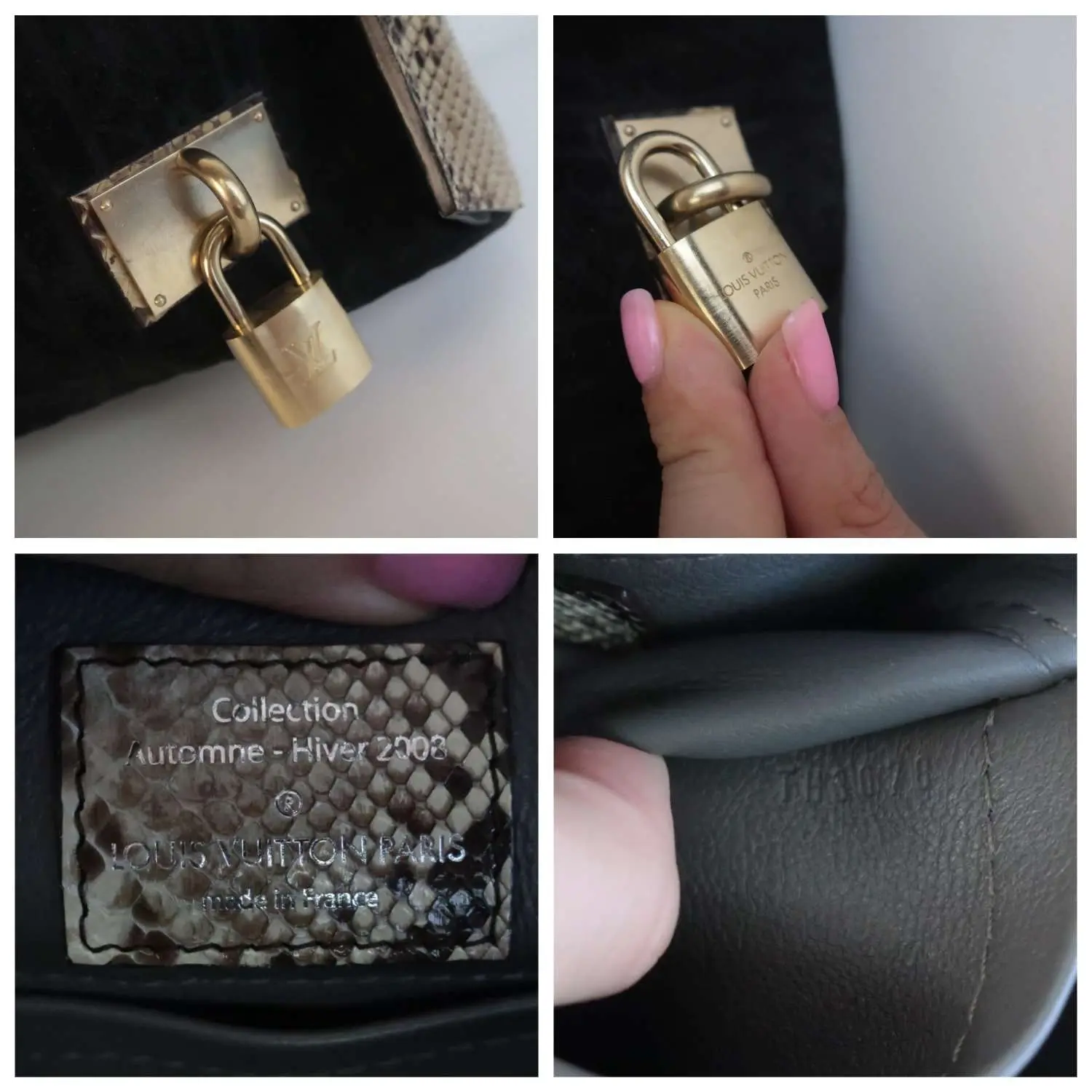 Louis Vuitton Limited Edition Kohl Monogram Embossed Suede Whisper PM Bag - Image 9