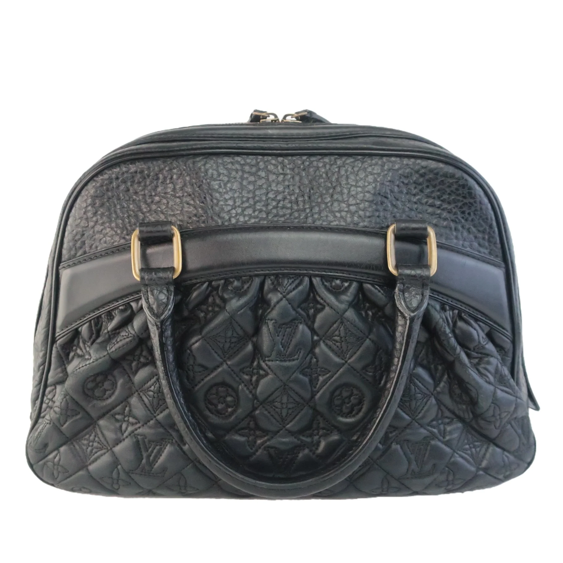 Louis Vuitton Black Limited Edition Leather Mizi Vienna Bag - Image 2