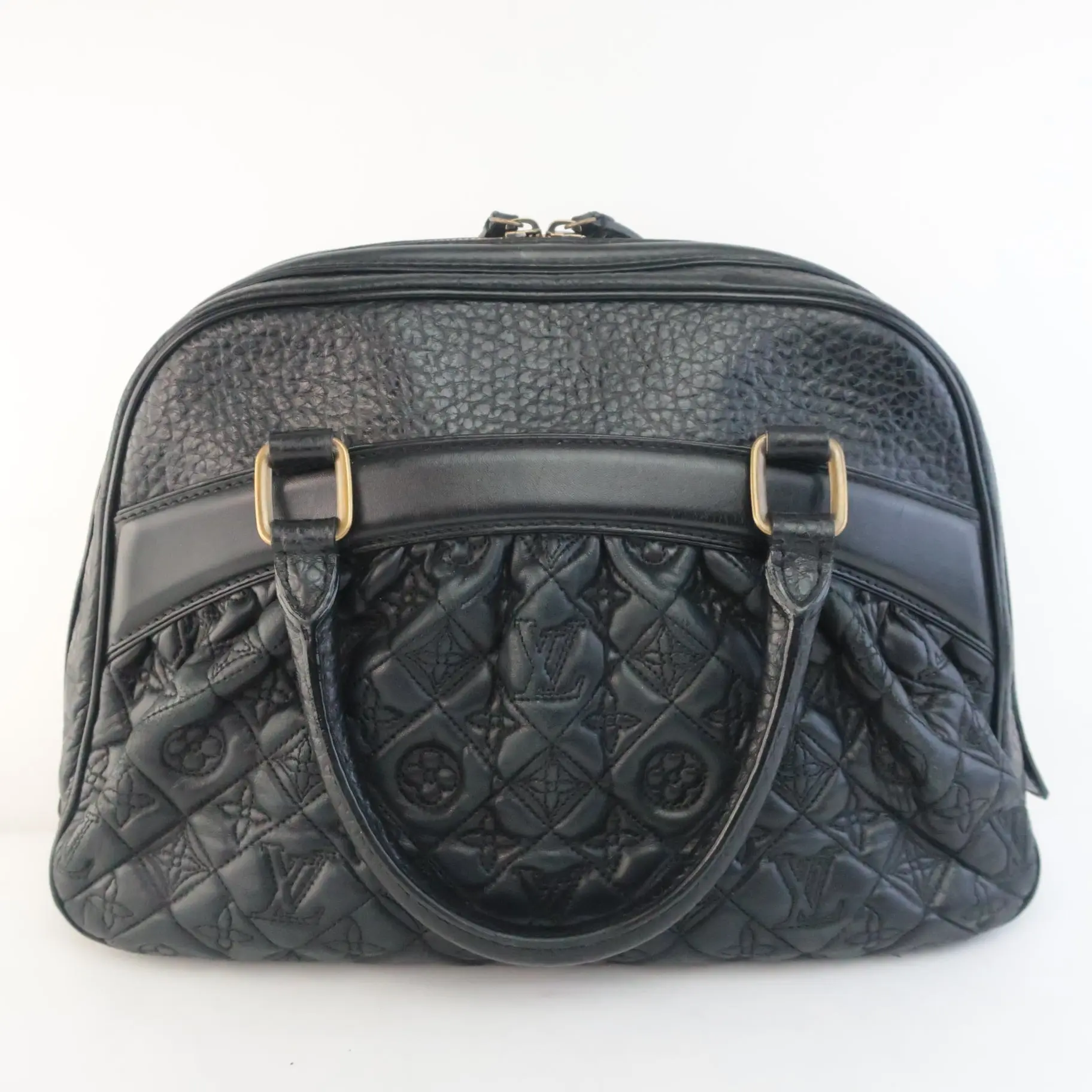 Louis Vuitton Black Limited Edition Leather Mizi Vienna Bag - Image 5