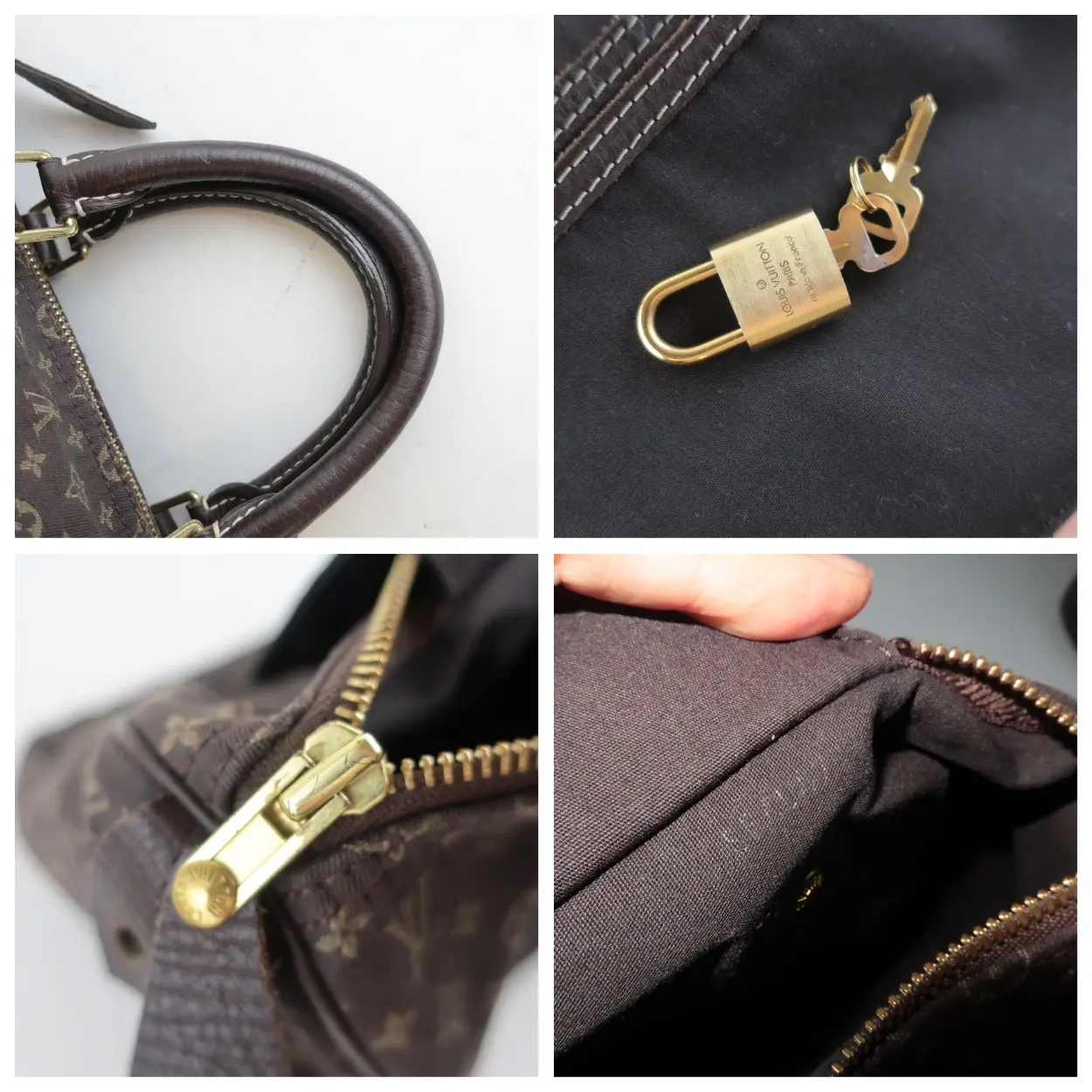 Louis Vuitton Limited Edition Mini Lin Speedy Denim Bag - Image 11