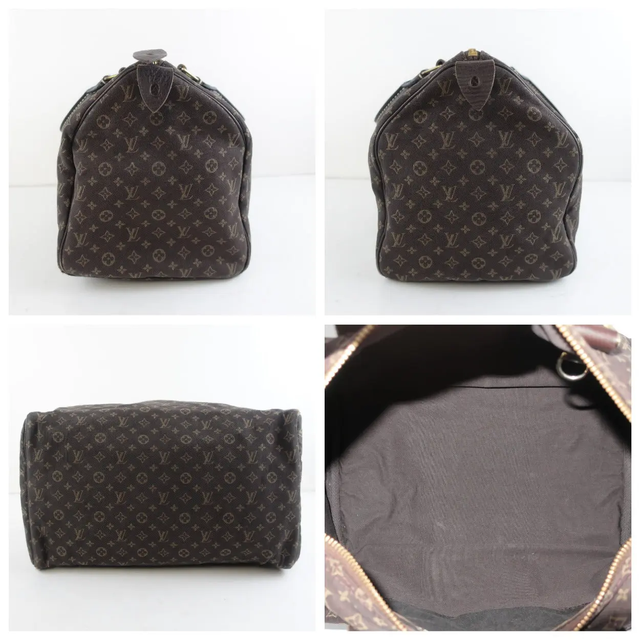 Louis Vuitton Limited Edition Mini Lin Speedy Denim Bag - Image 12