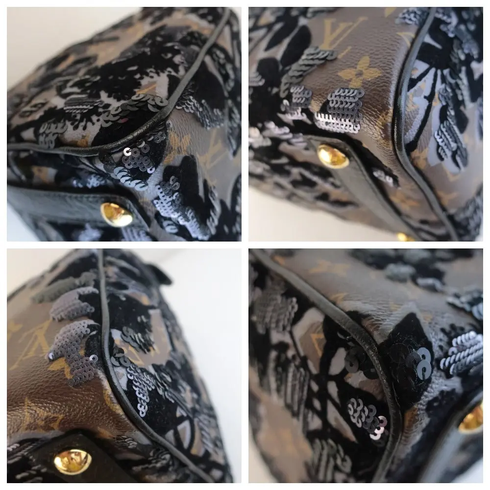Louis Vuitton Limited Edition Monogram Fleur de Jais Speedy 30 Bag - Image 11