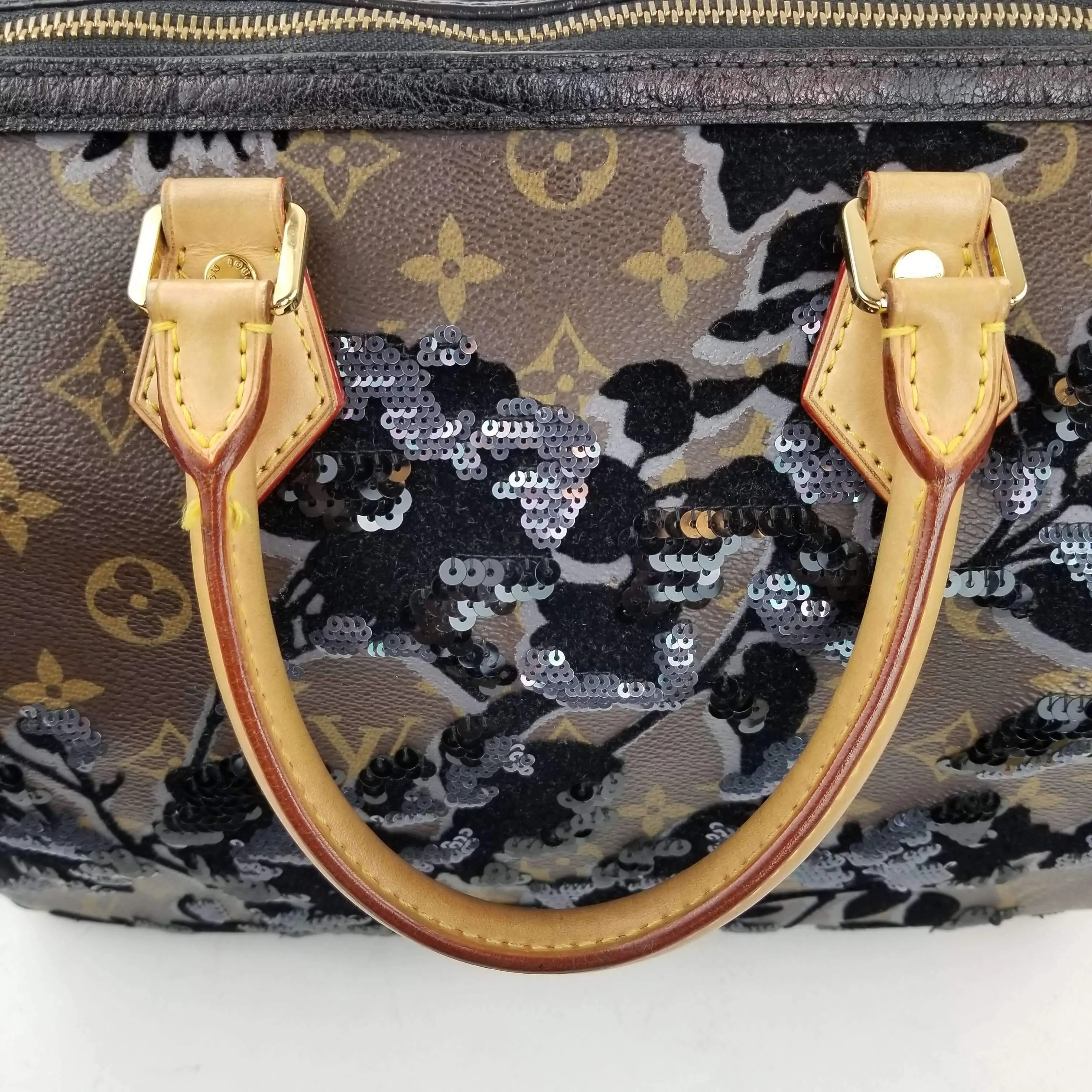 Louis Vuitton Limited Edition Monogram Fleur de Jais Speedy 30 Bag - Image 19