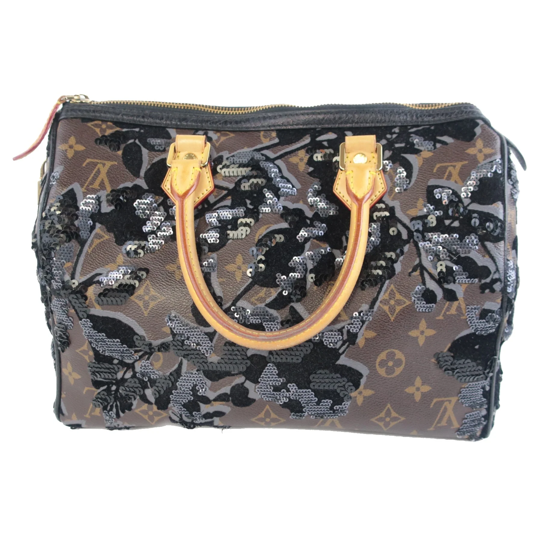Louis Vuitton Limited Edition Monogram Fleur de Jais Speedy 30 Bag - Image 2