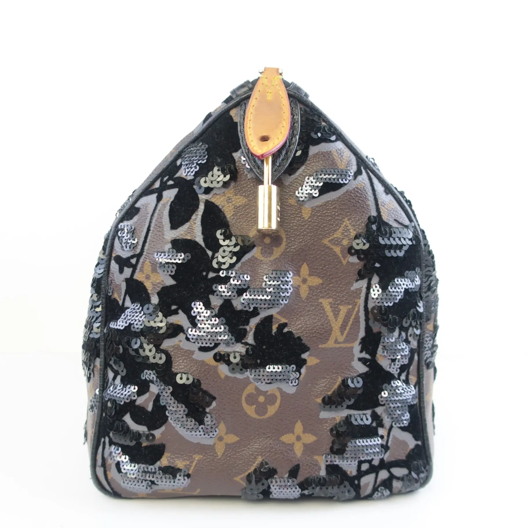 Louis Vuitton Limited Edition Monogram Fleur de Jais Speedy 30 Bag - Image 7