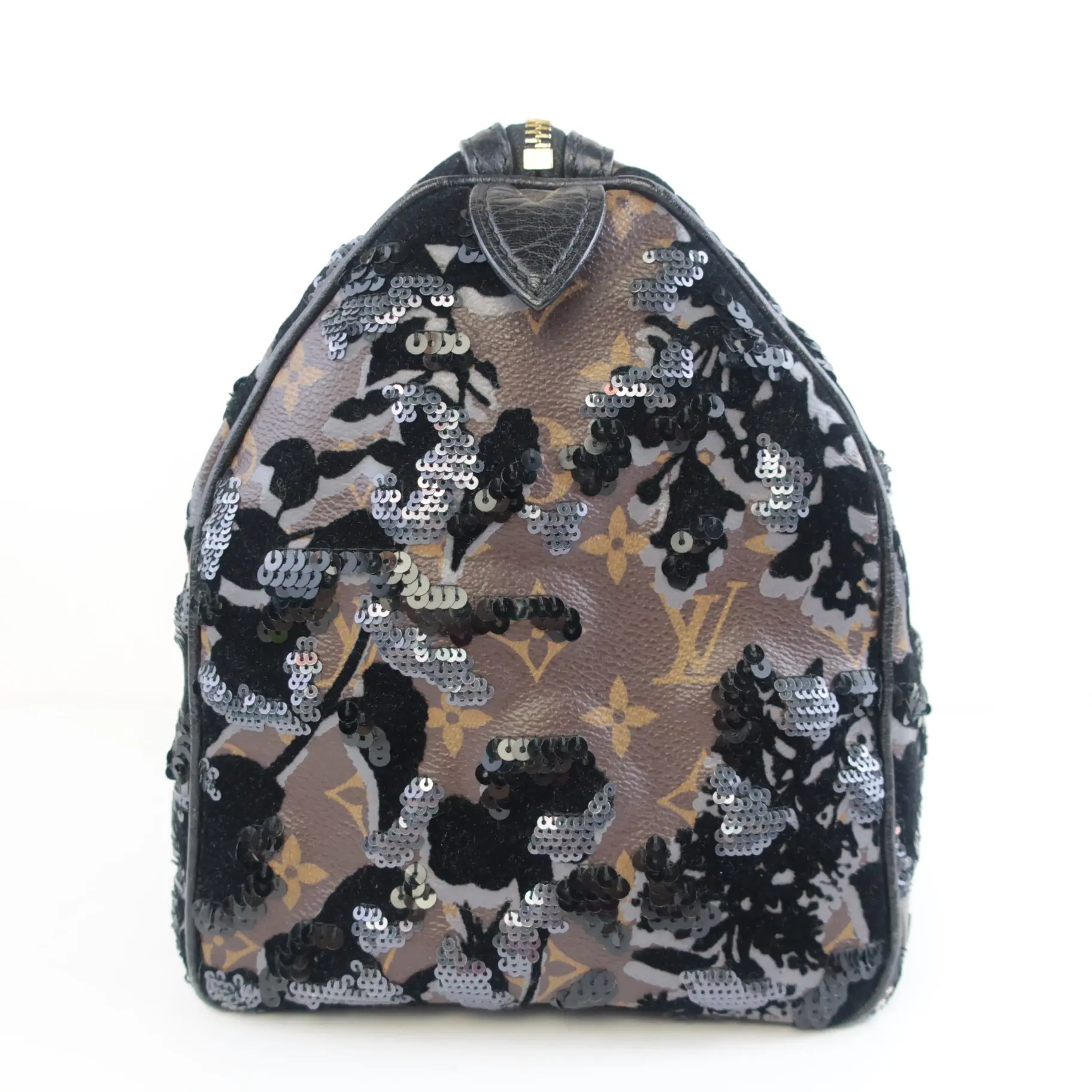 Louis Vuitton Limited Edition Monogram Fleur de Jais Speedy 30 Bag - Image 8