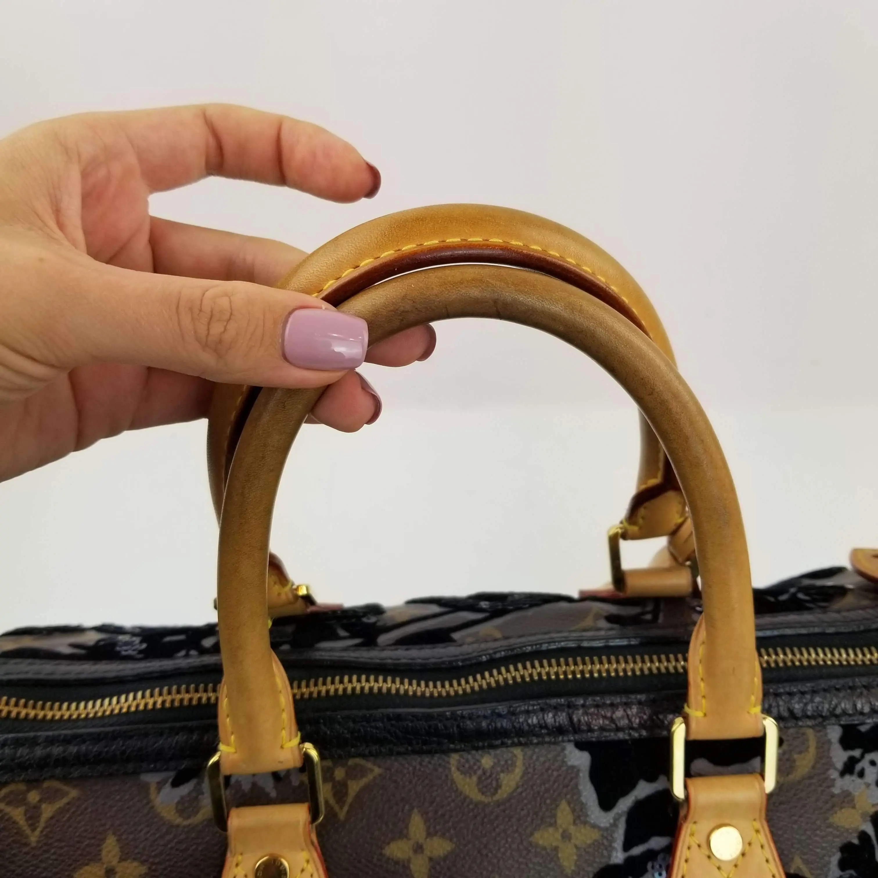 Louis Vuitton Limited Edition Monogram Fleur de Jais Speedy 30 Bag - Image 41