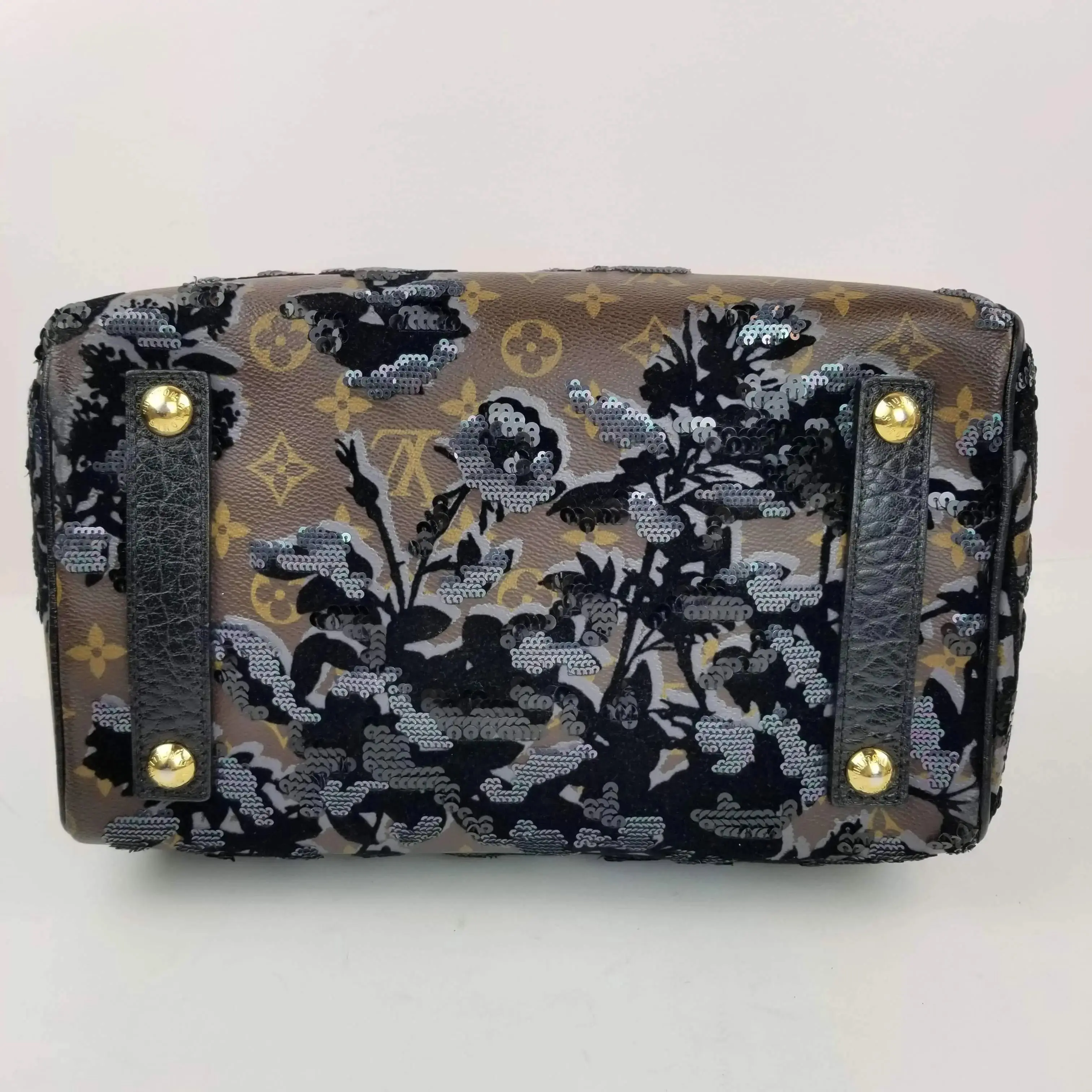 Louis Vuitton Limited Edition Monogram Fleur de Jais Speedy 30 Bag - Image 6