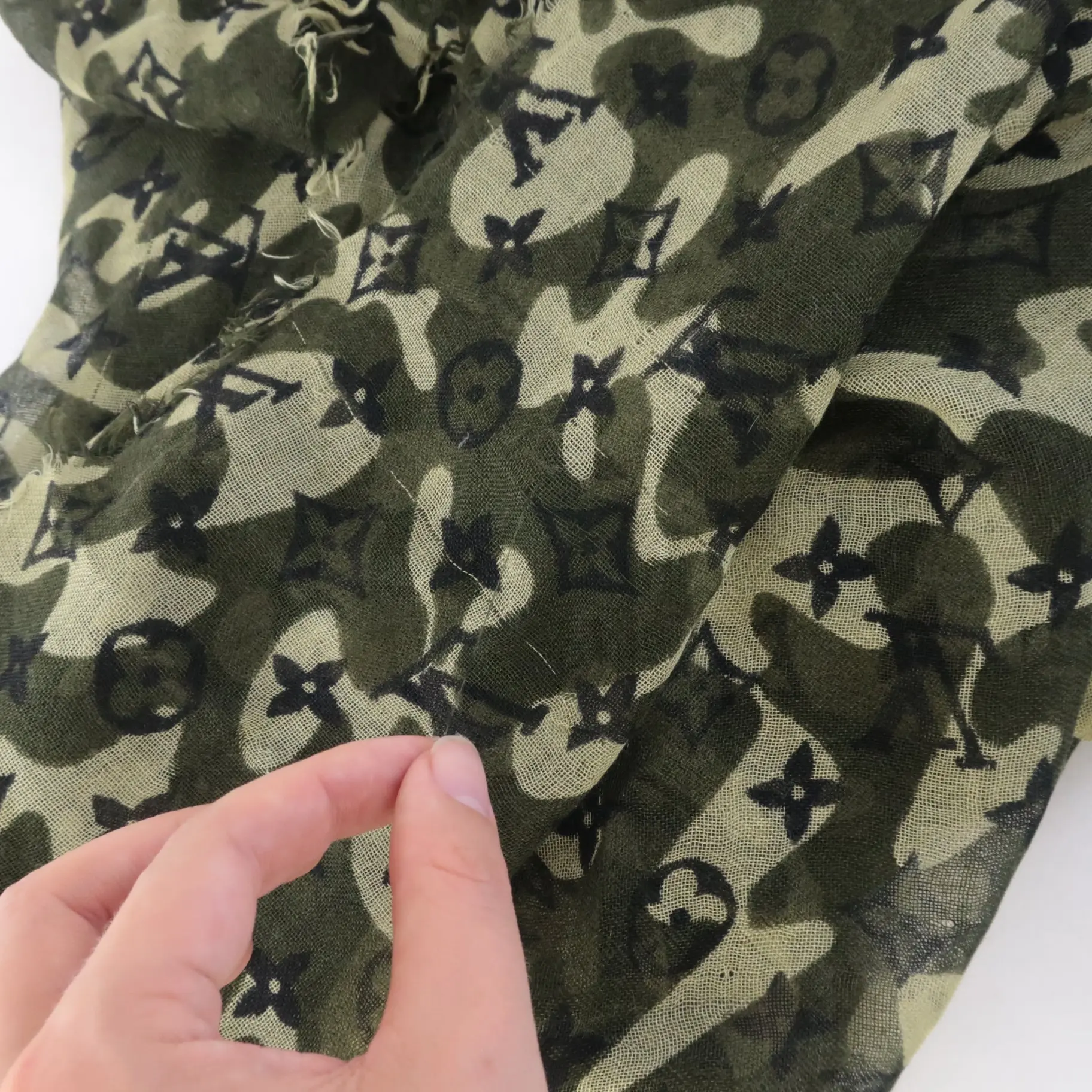 Louis Vuitton Monogramouflage/Camouflage Takashi Murakami Stole/Shawl (728) - Image 10