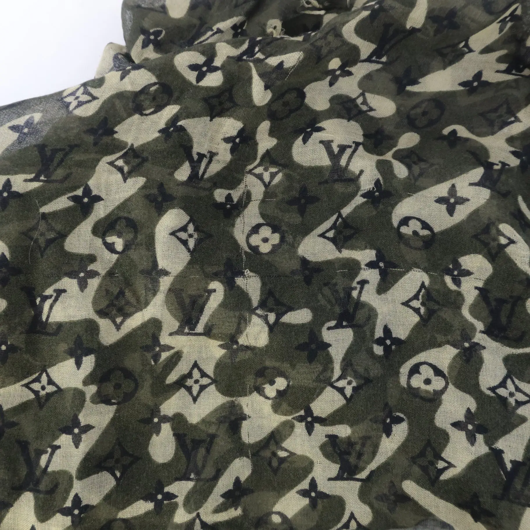 Louis Vuitton Monogramouflage/Camouflage Takashi Murakami Stole/Shawl (728) - Image 9