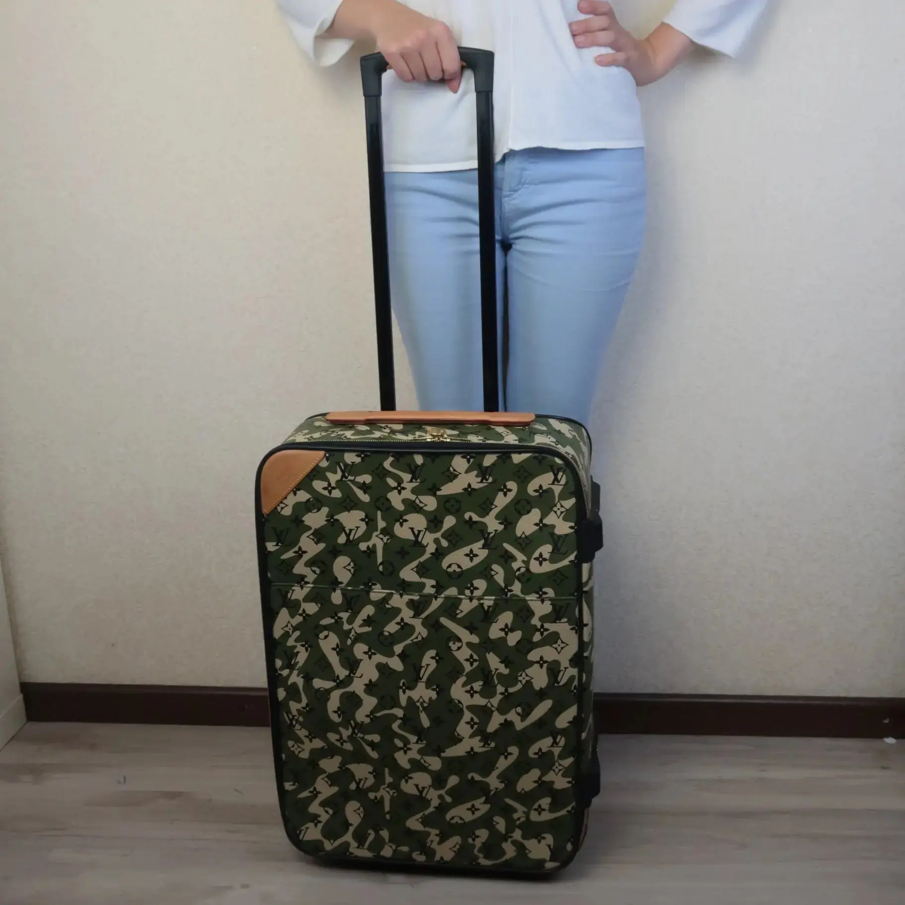 Louis Vuitton Limited Edition Monogramouflage Pegase 55 Suitcase (732) - Image 22