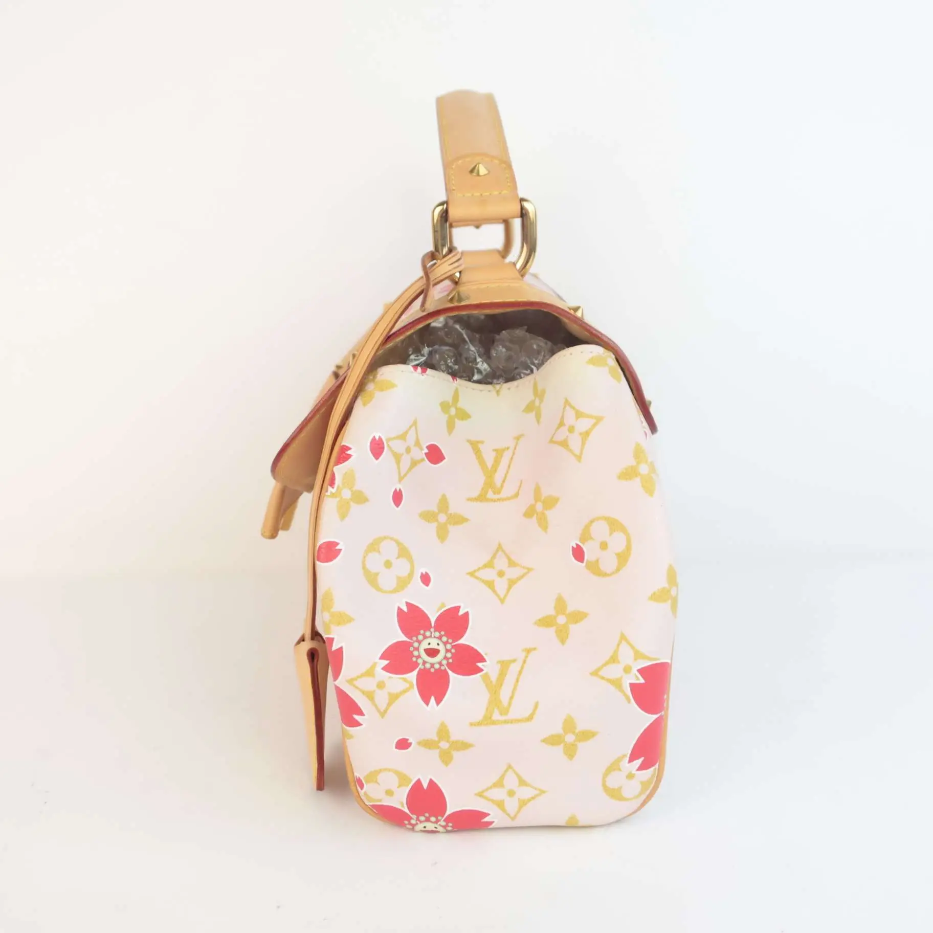 Louis Vuitton Limited Edition Pink Cherry Blossom Sac Retro Bag - Image 11