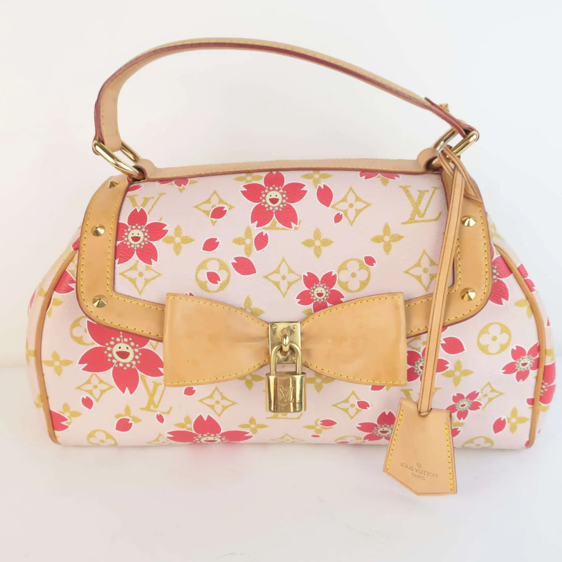 Louis Vuitton Limited Edition Pink Cherry Blossom Sac Retro Bag - Image 29