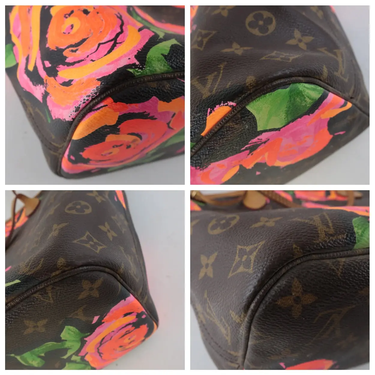 Louis Vuitton Stephen Sprouse Roses Neverfull MM Bag - Image 7