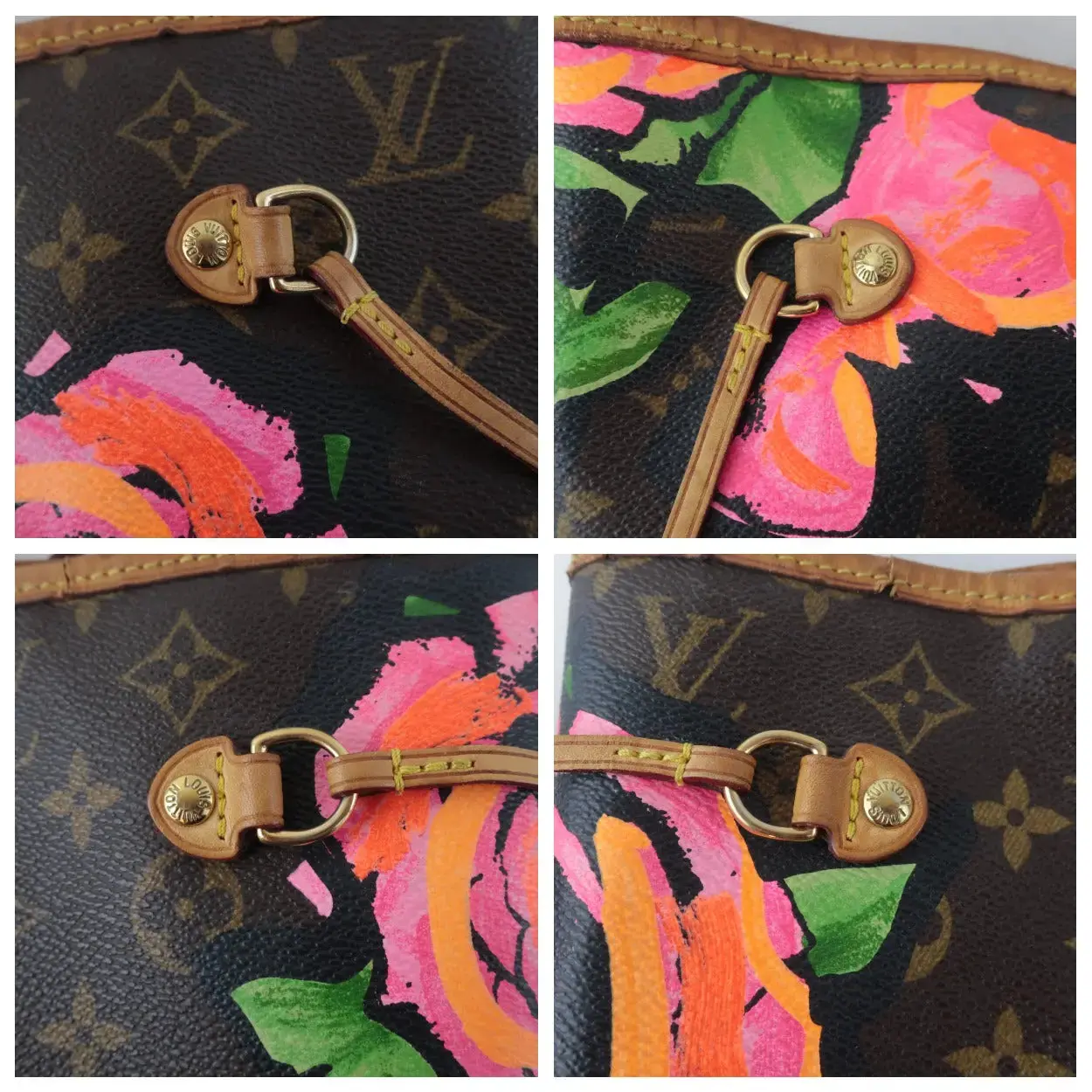 Louis Vuitton Stephen Sprouse Roses Neverfull MM Bag - Image 8